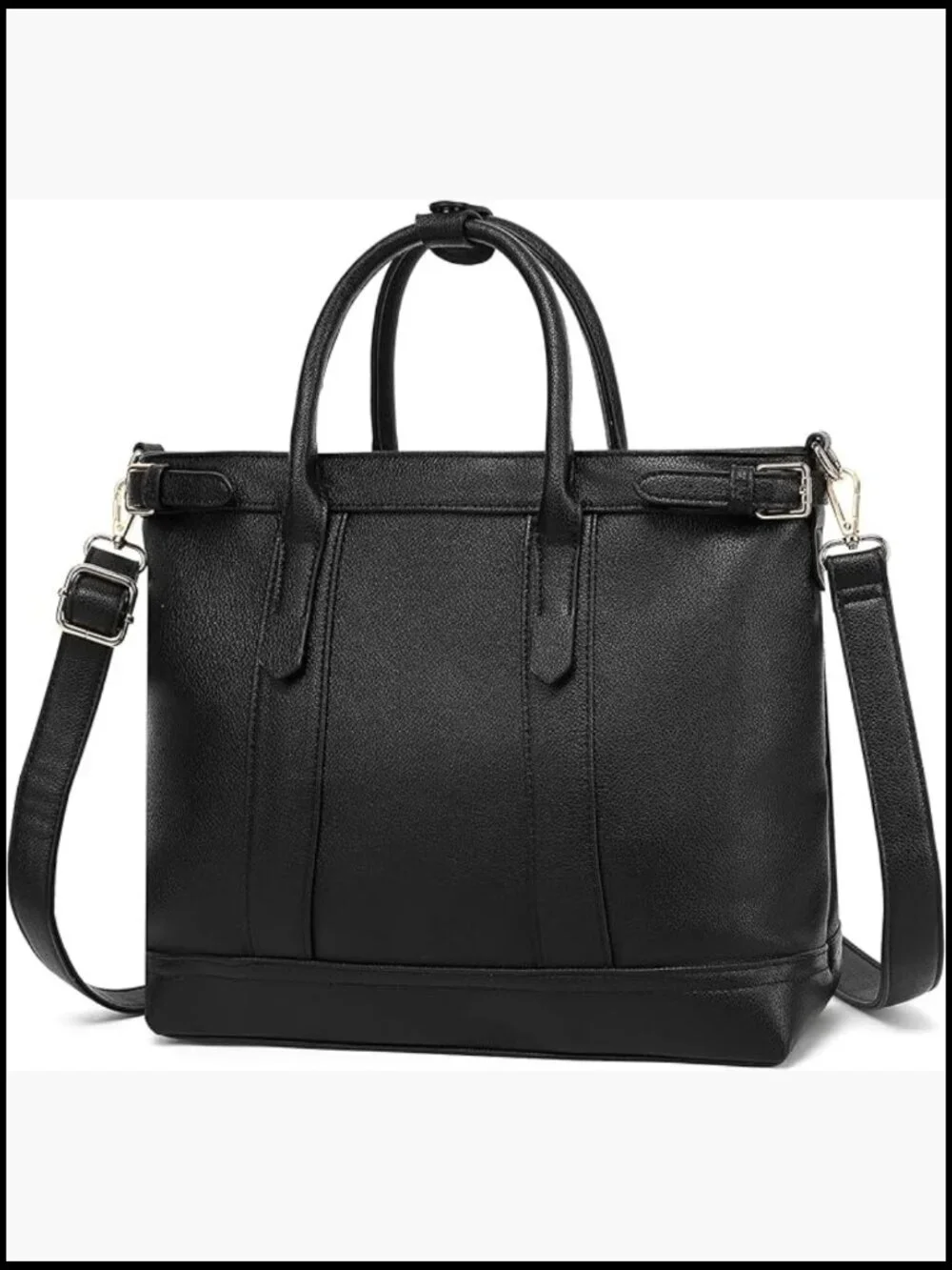 Slouchy Hobo Shoulder Bag Soft Vegan Leather Crossbody Tote Large Capacity